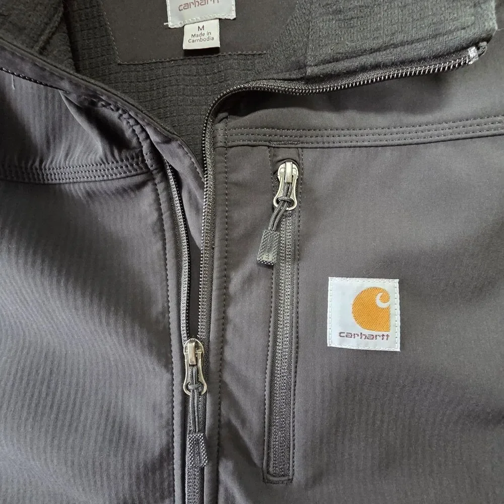 Carhartt Crowley Softshell Vest Black Men's M Full Zip 102219 001 - Picture 2 of 10
